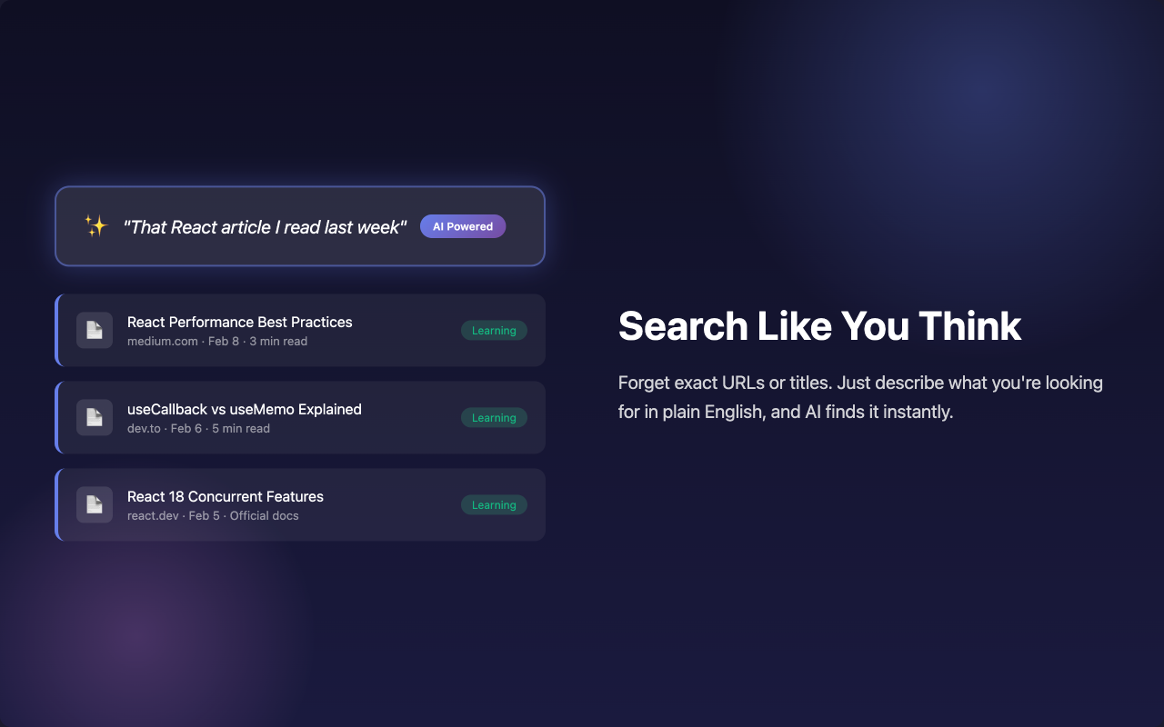 Recall AI history dashboard